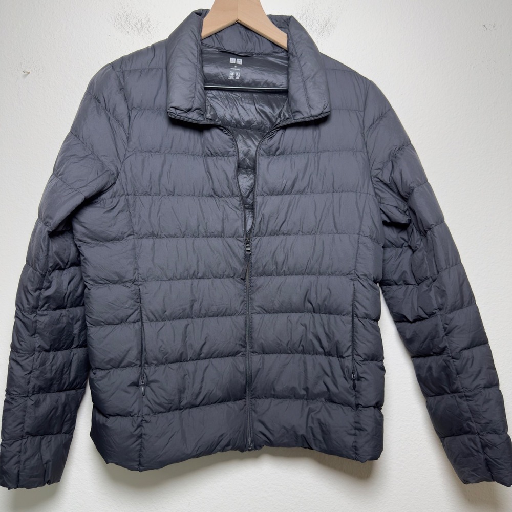Uniqlo Women Ultra Light Down‎ Filled Jacket Medium Black Puffer Water Repellent